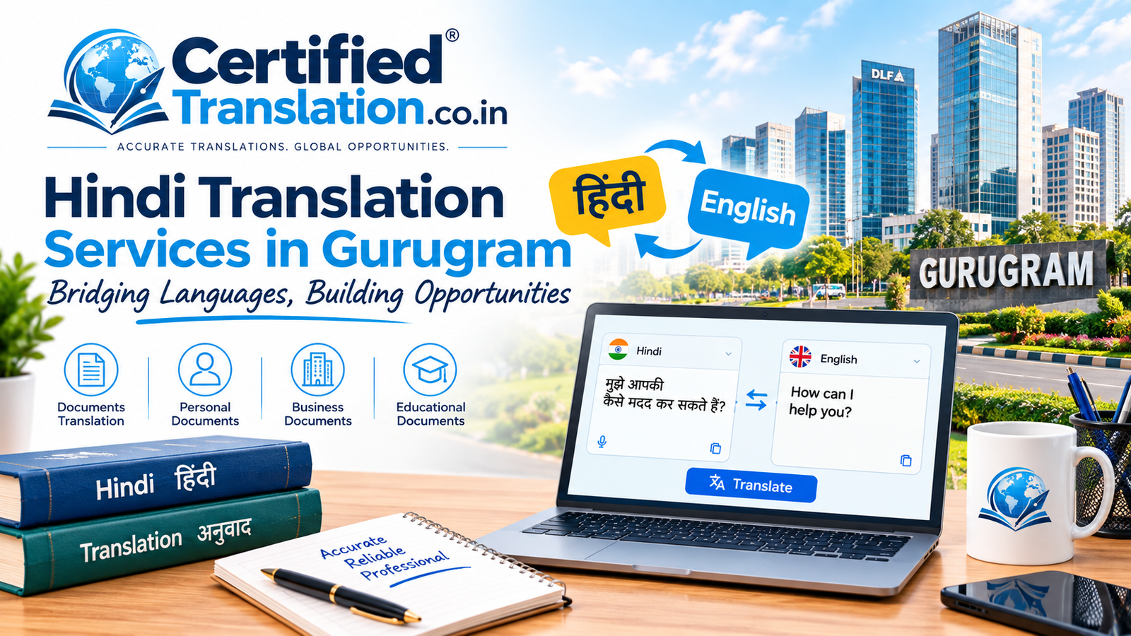 Hindi Translation Services in Gurugram