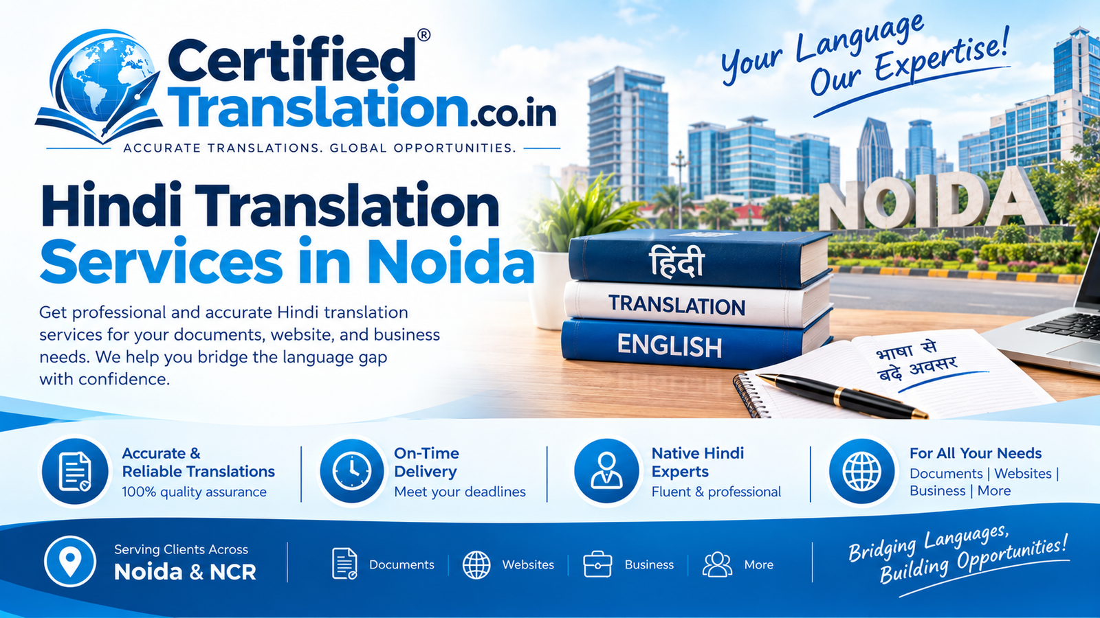 Hindi Translation Services in Noida