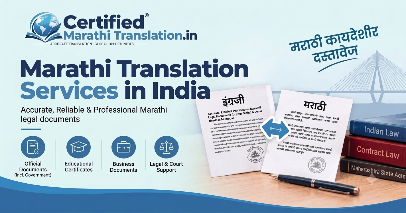 Marathi Legal Document Translation Services in India