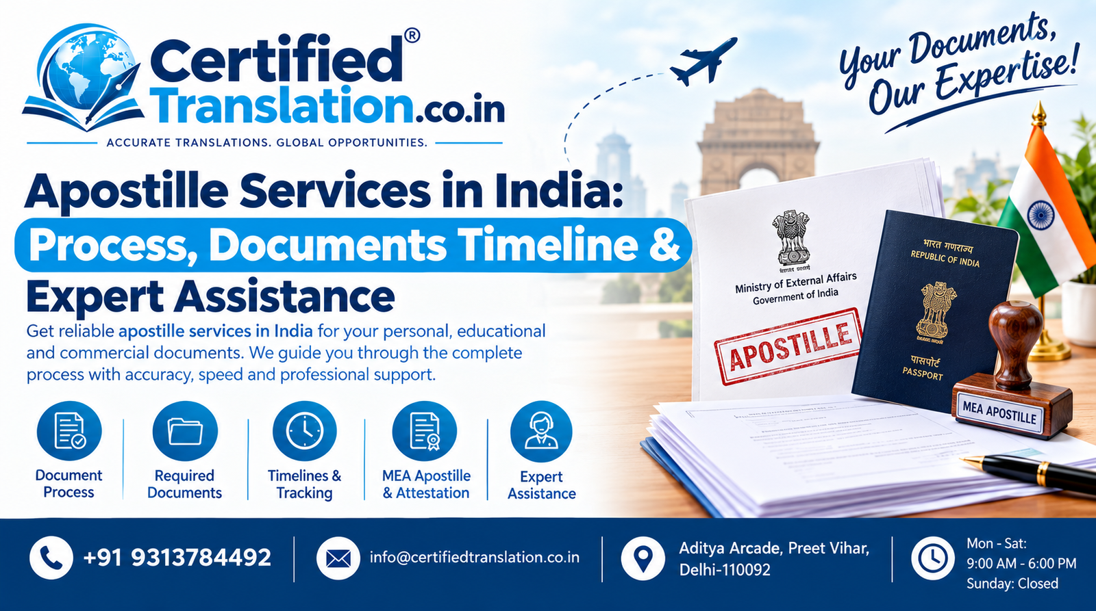 Apostille Services in India: Process, Documents Timeline & Expert Assistance