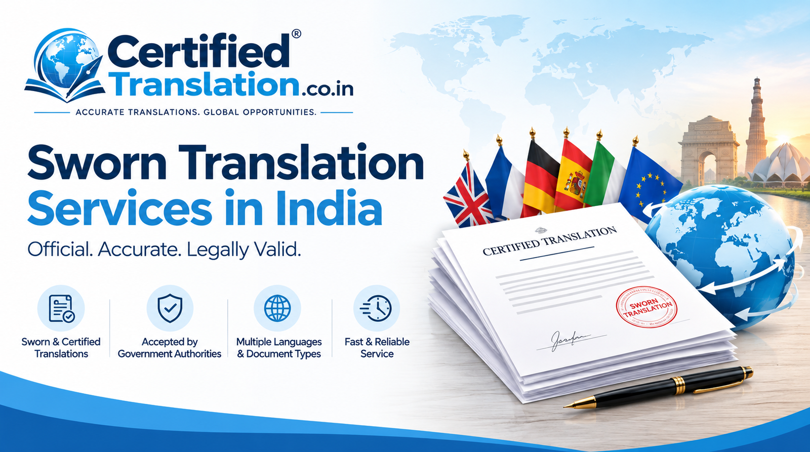 Sworn Translation Services in India