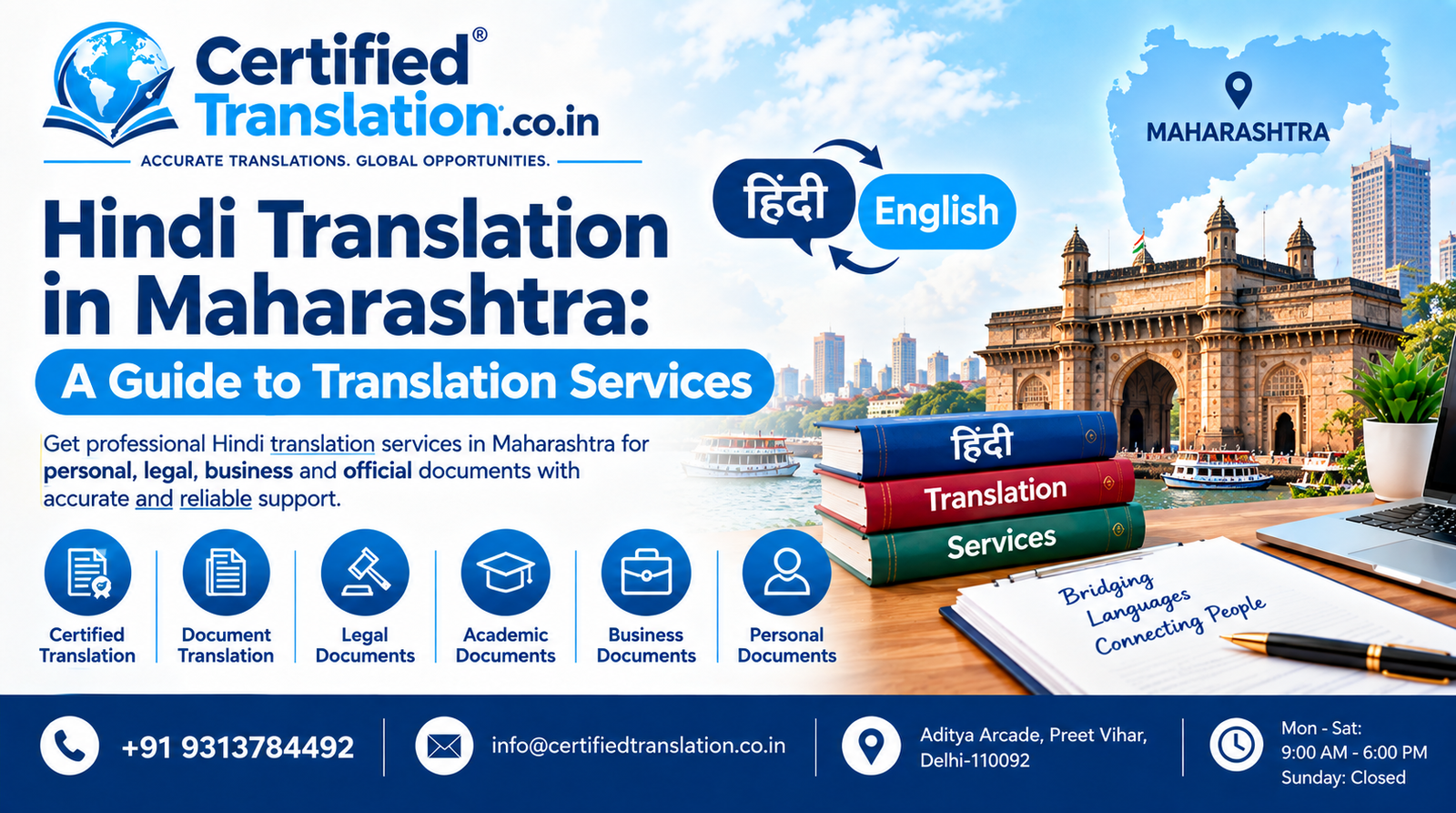 Hindi Translation in Maharashtra: A Guide to Translation Services
