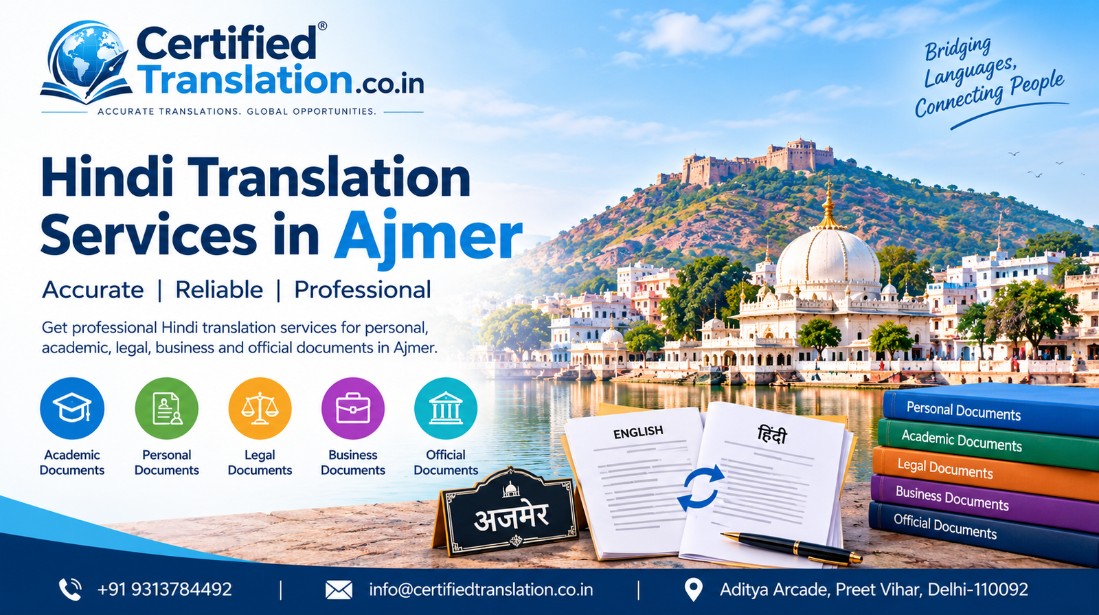 Hindi Translation Services in Ajmer