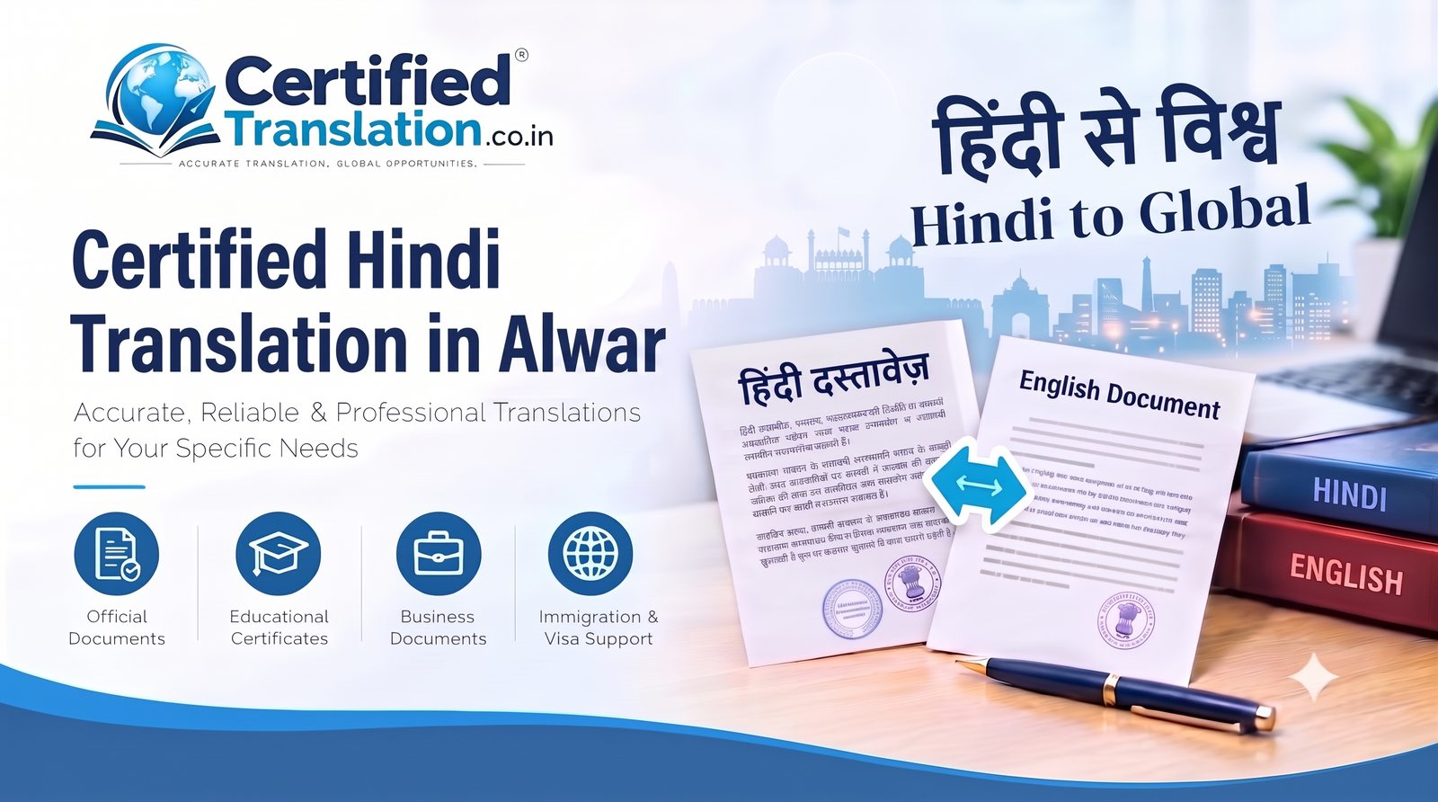 Certified Hindi Translation Services in Alwar