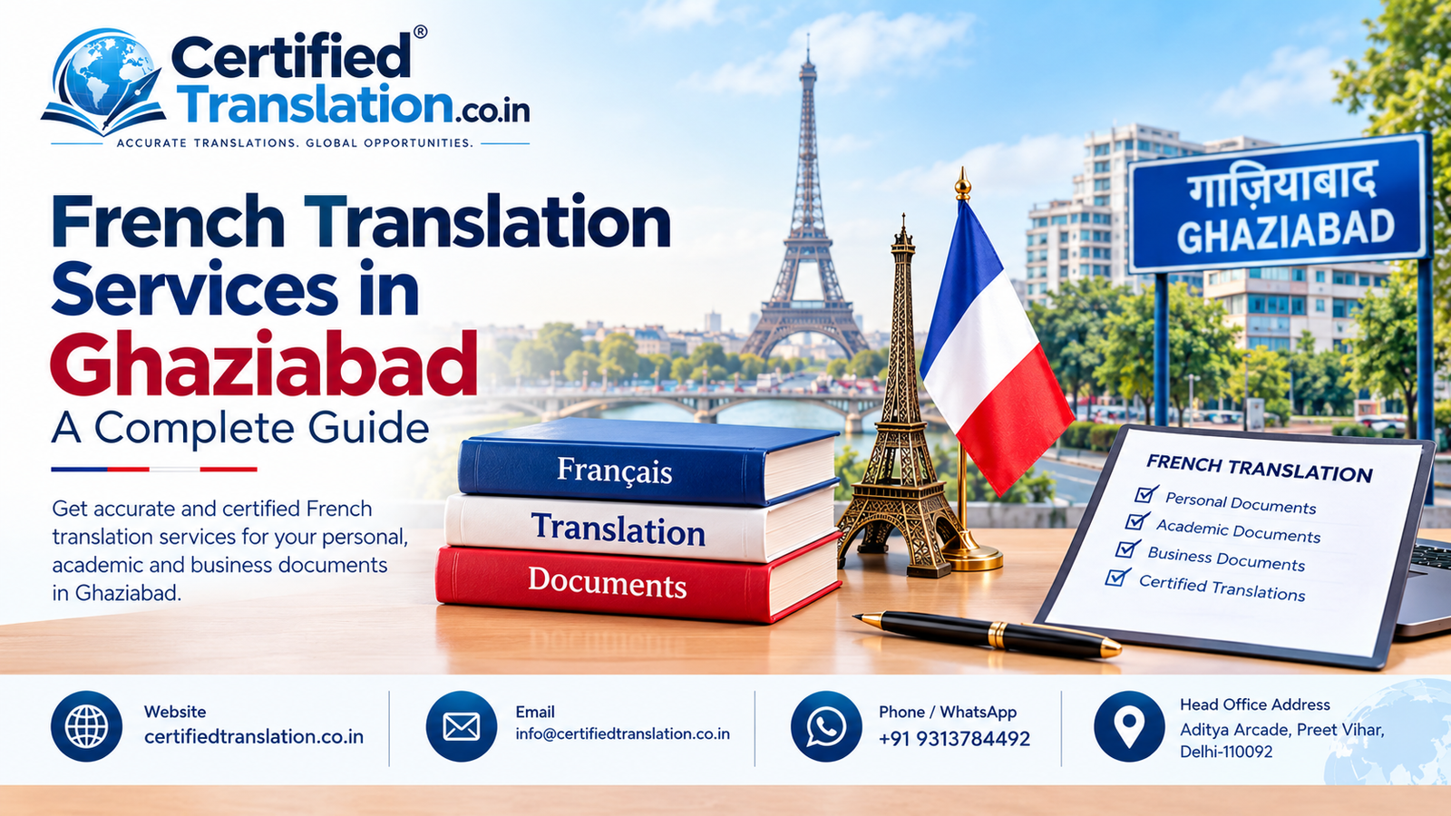 French Translation Services in Ghaziabad: A Complete Guide