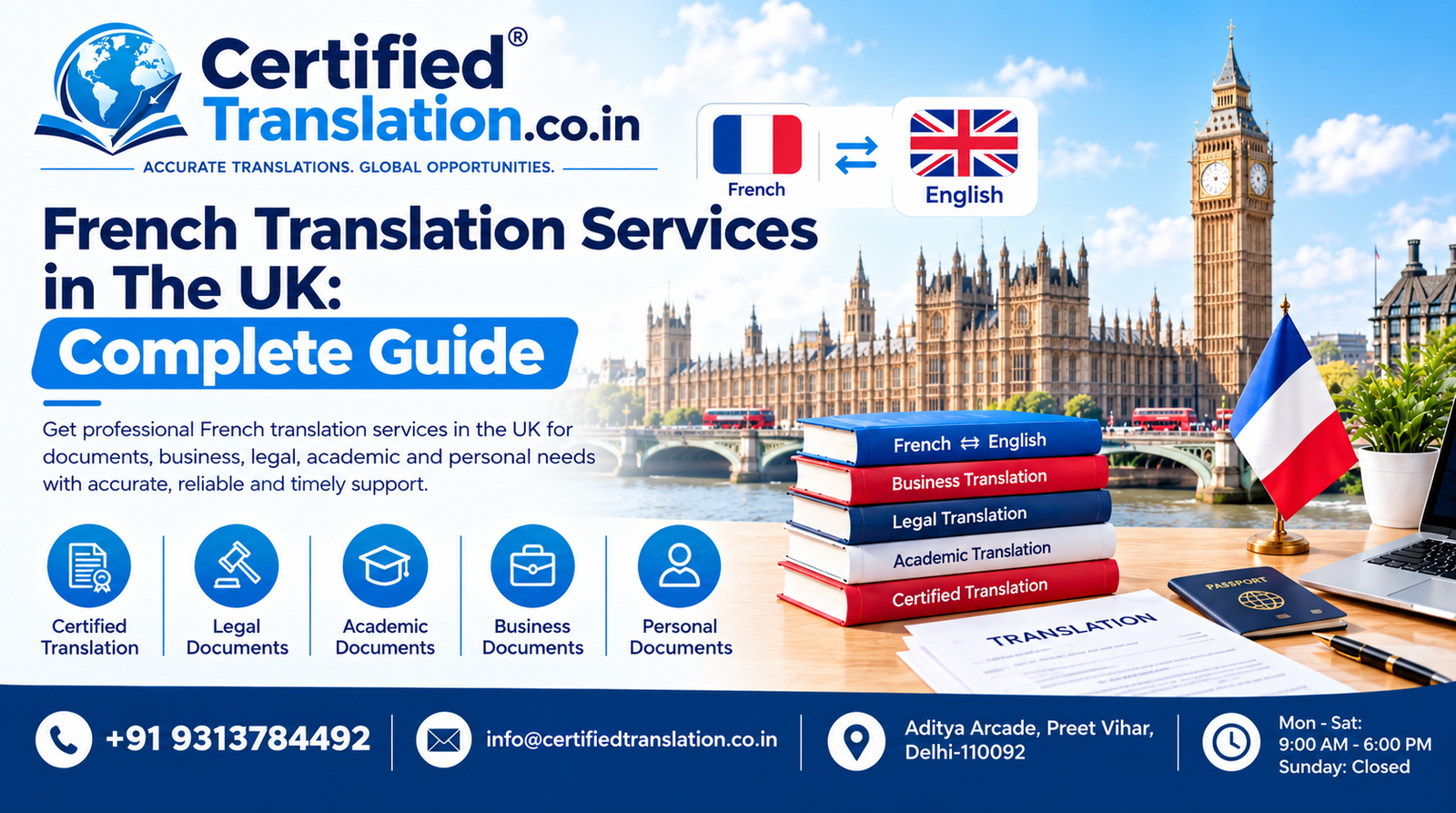 French Translation Services in The UK: Complete Guide