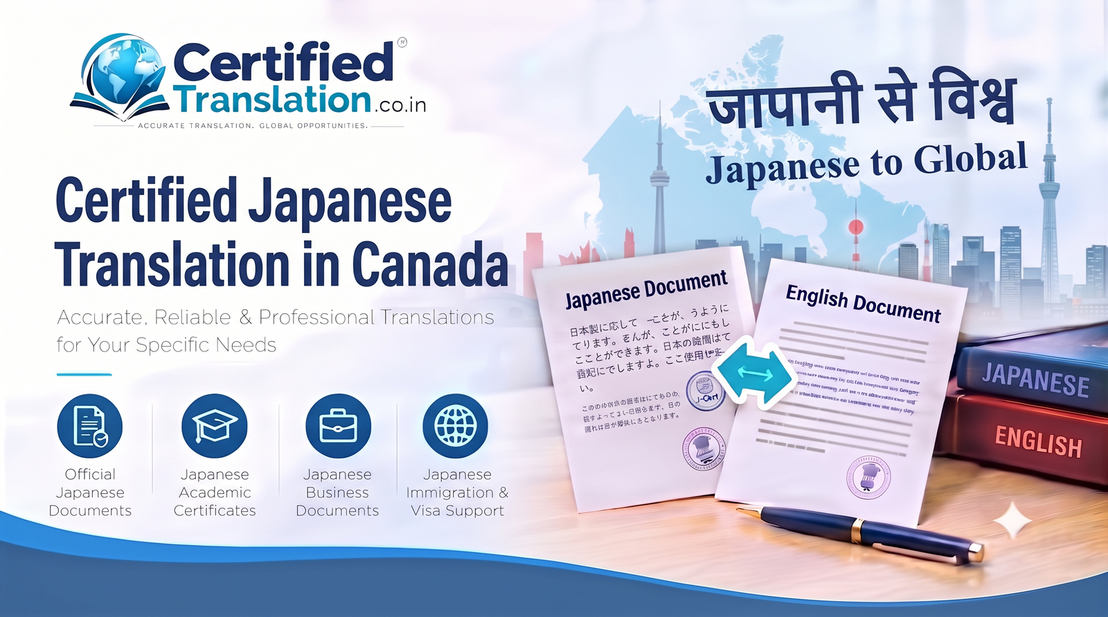Certified Japanese Translation Services in Canada