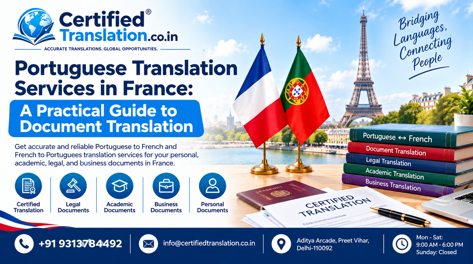 Portuguese Translation Services in France