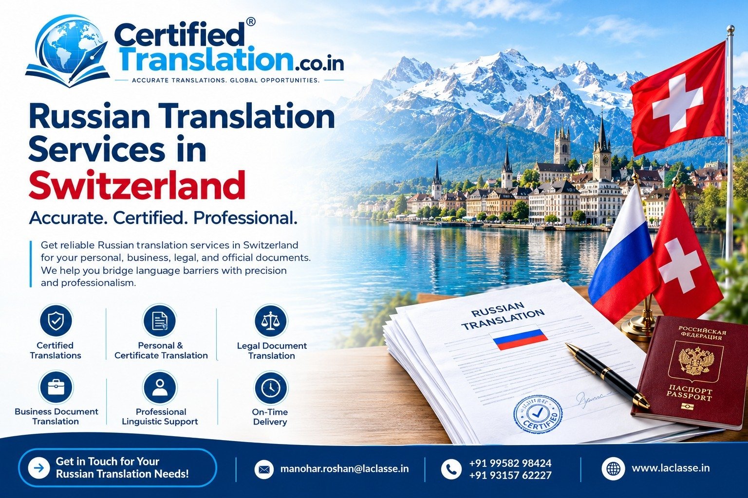 Russian Translation Services In Switzerland