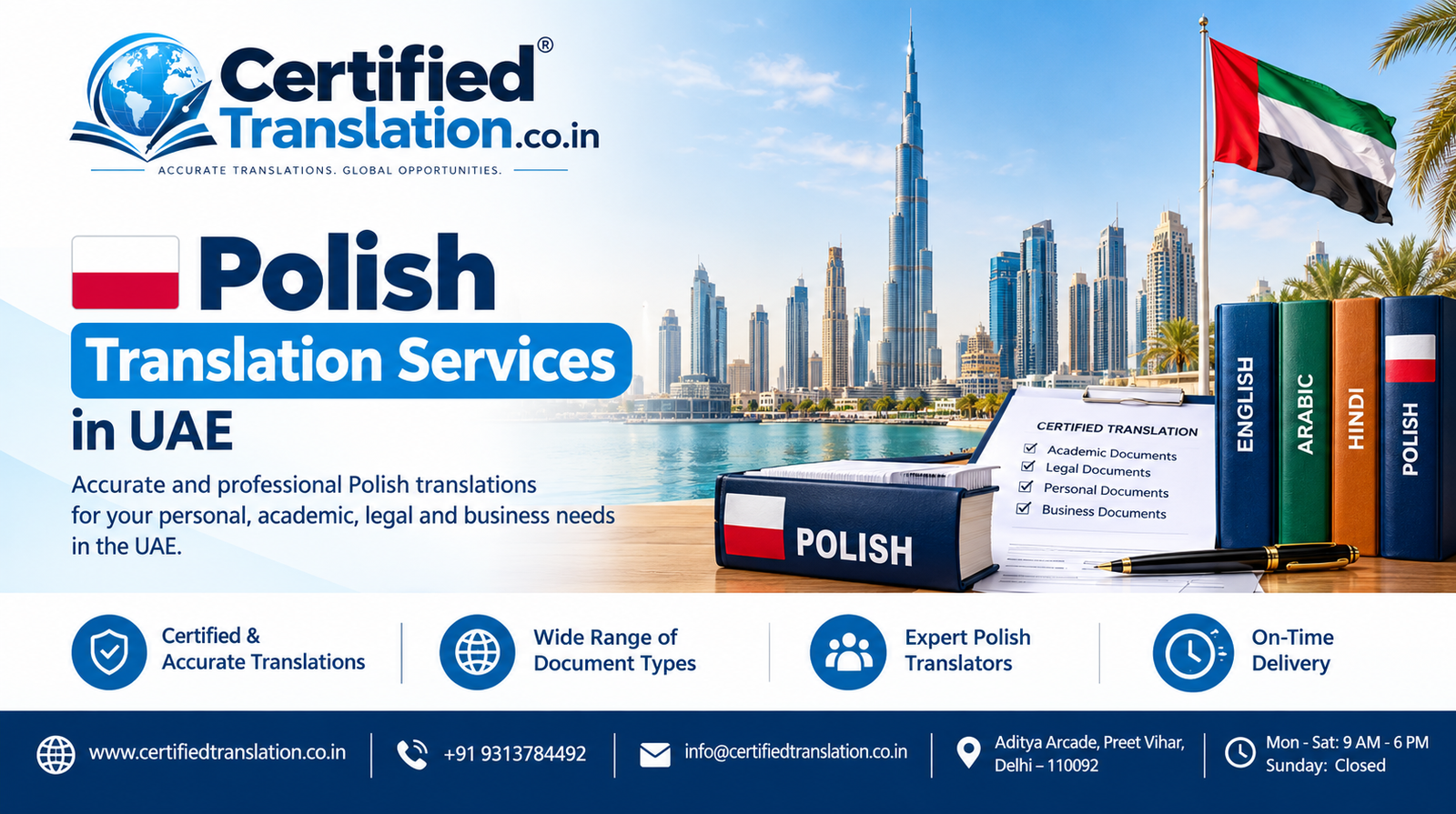 Polish Translation Services in UAE