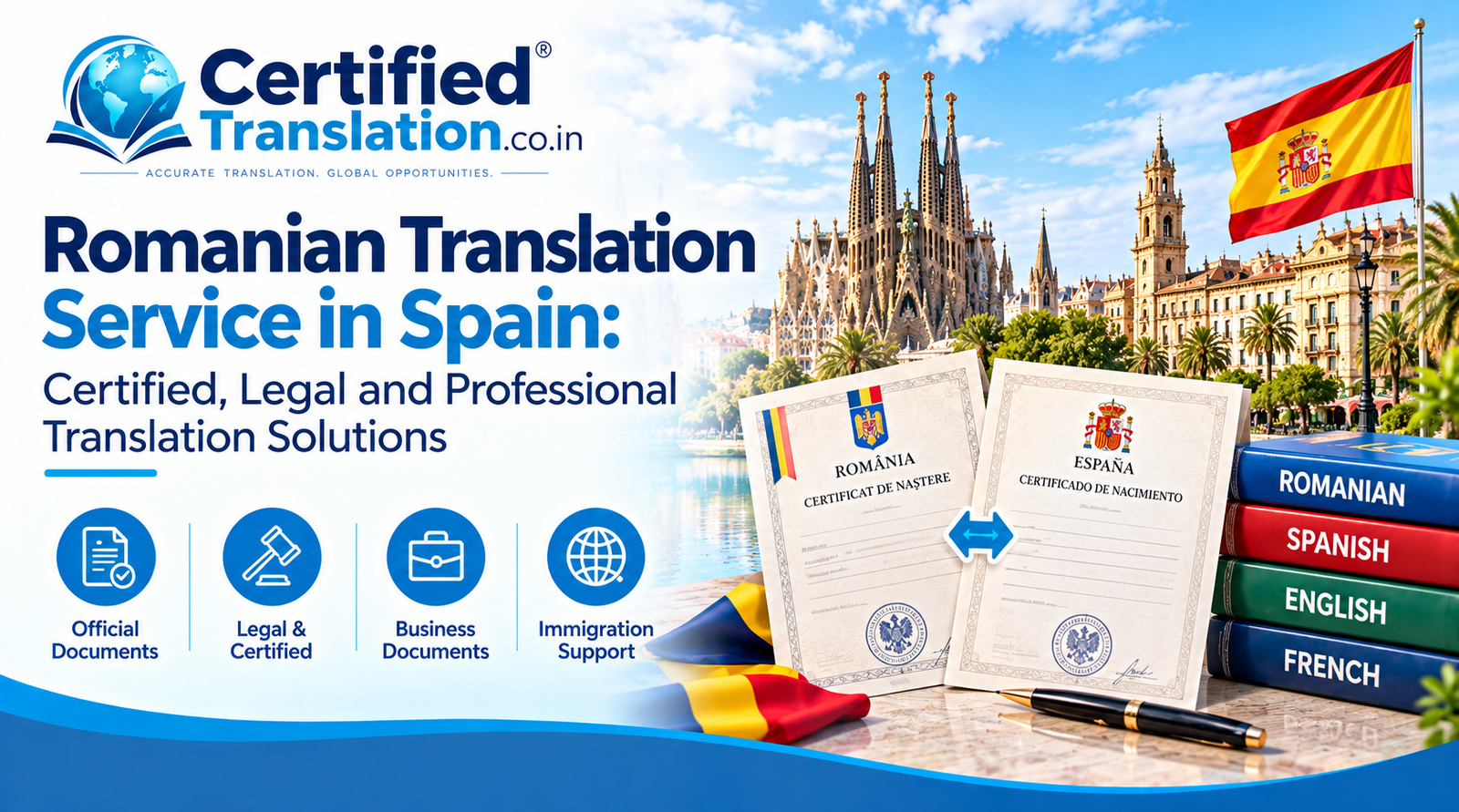 Romanian Translation Service in Spain: Certified, Legal and Professional Translation Solutions