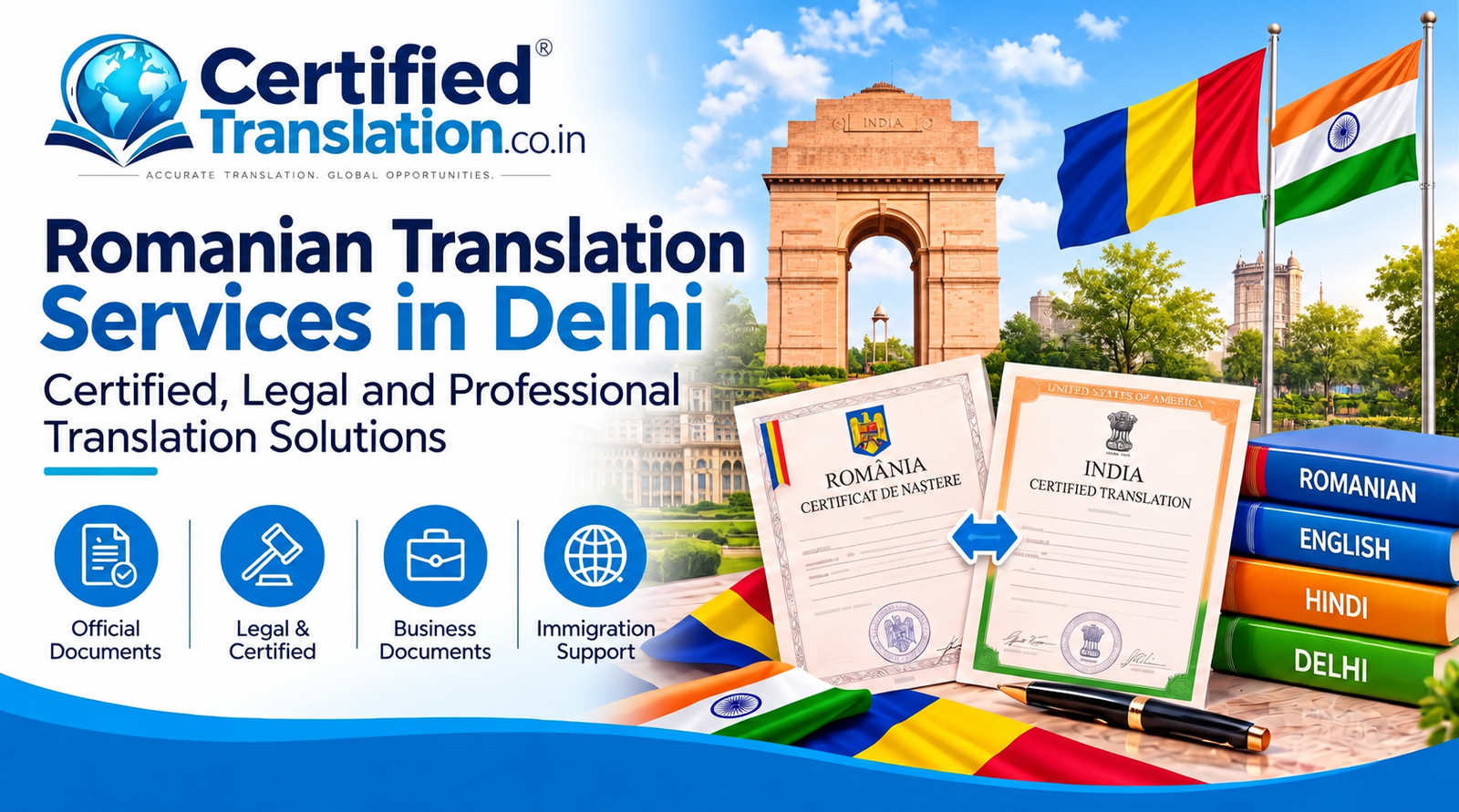Romanian Translation Services in Delhi