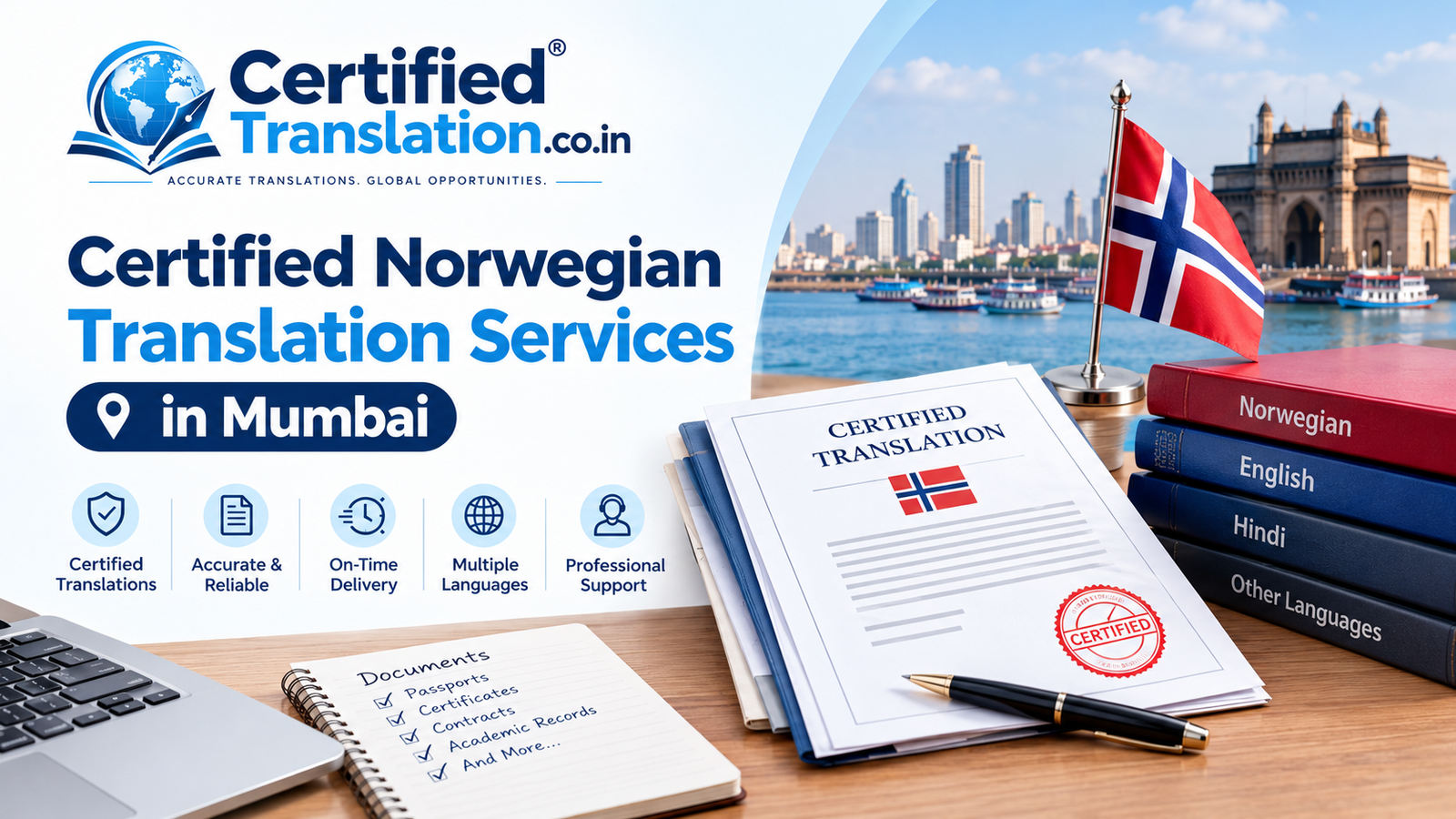 Certified Norwegian Translation Services in Mumbai