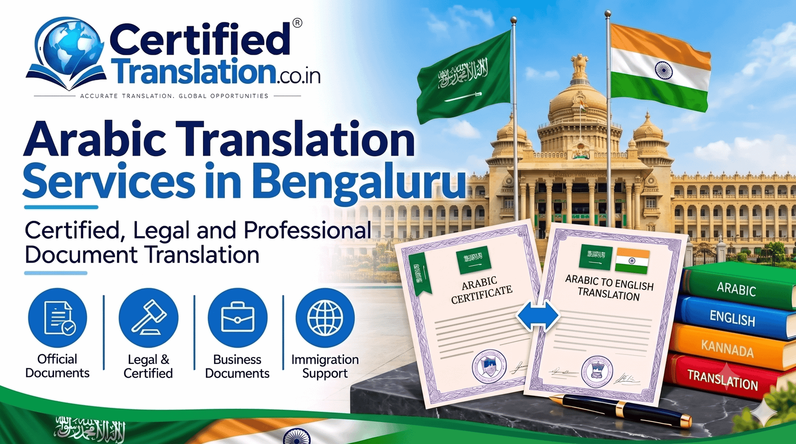 Simplifying Official Paperwork with Professional Arabic Translation Services in Bengaluru