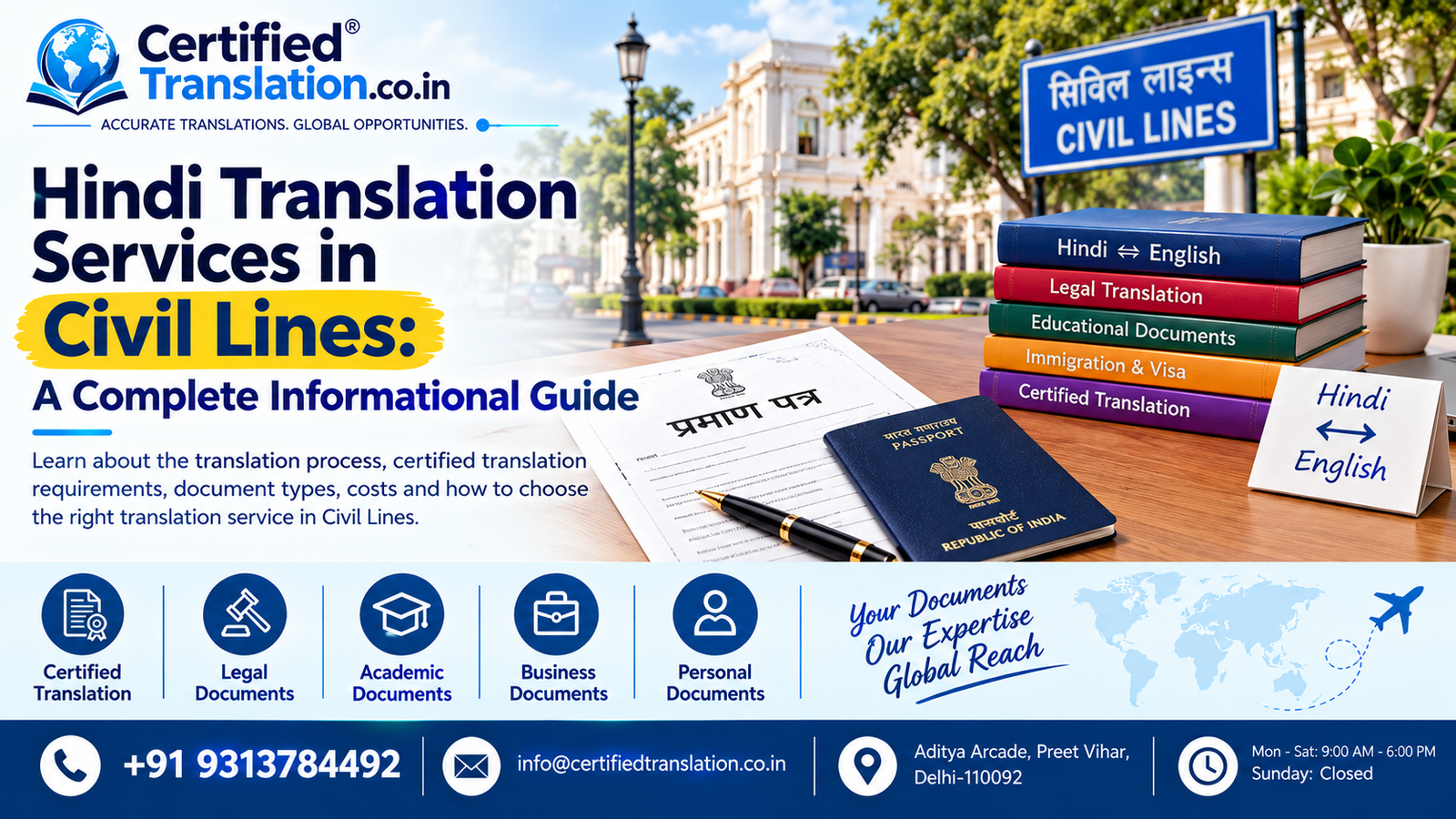Hindi Translation Services in Civil Lines: A Complete Informational Guide