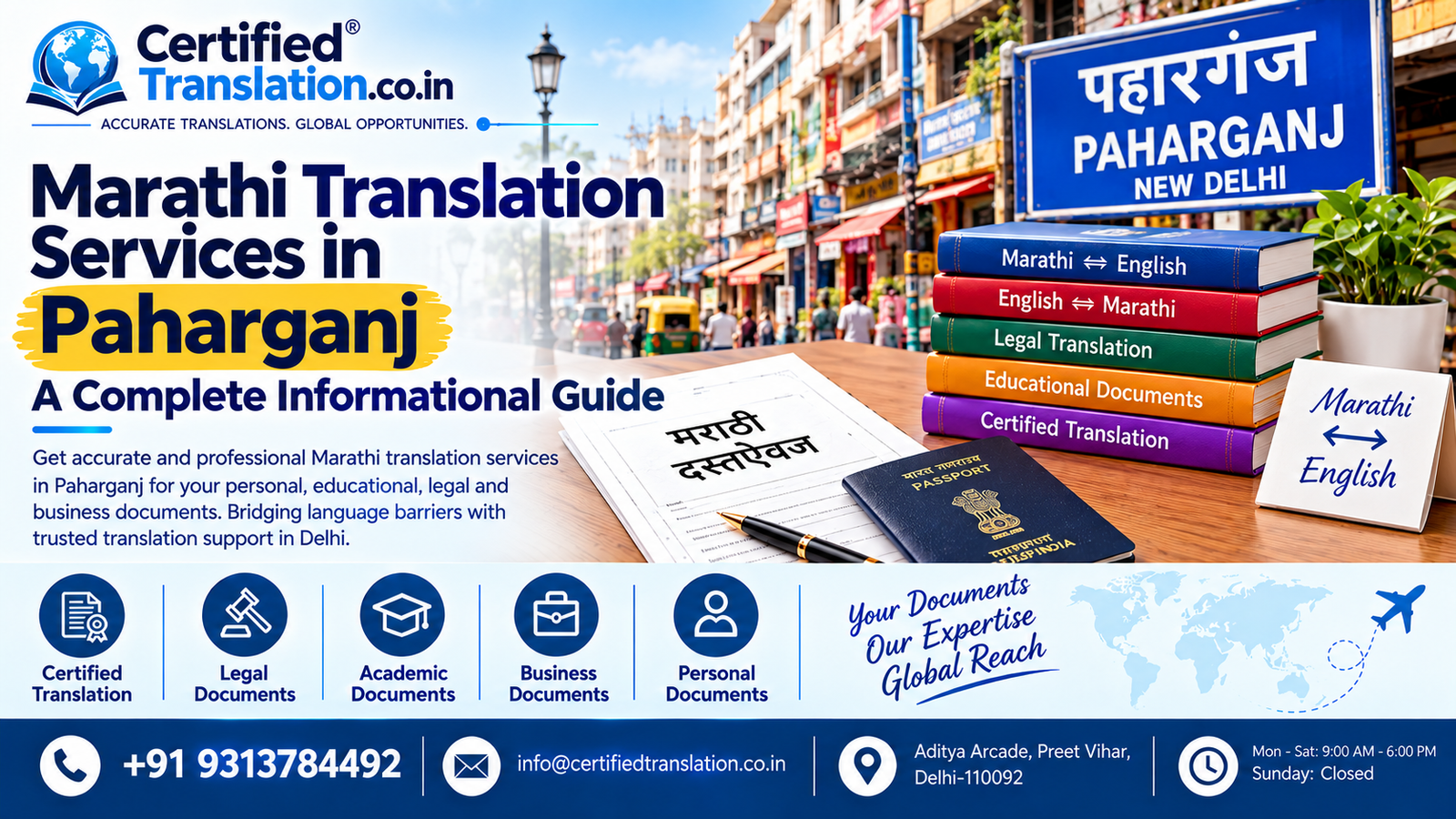 Marathi Translation Services in Paharganj