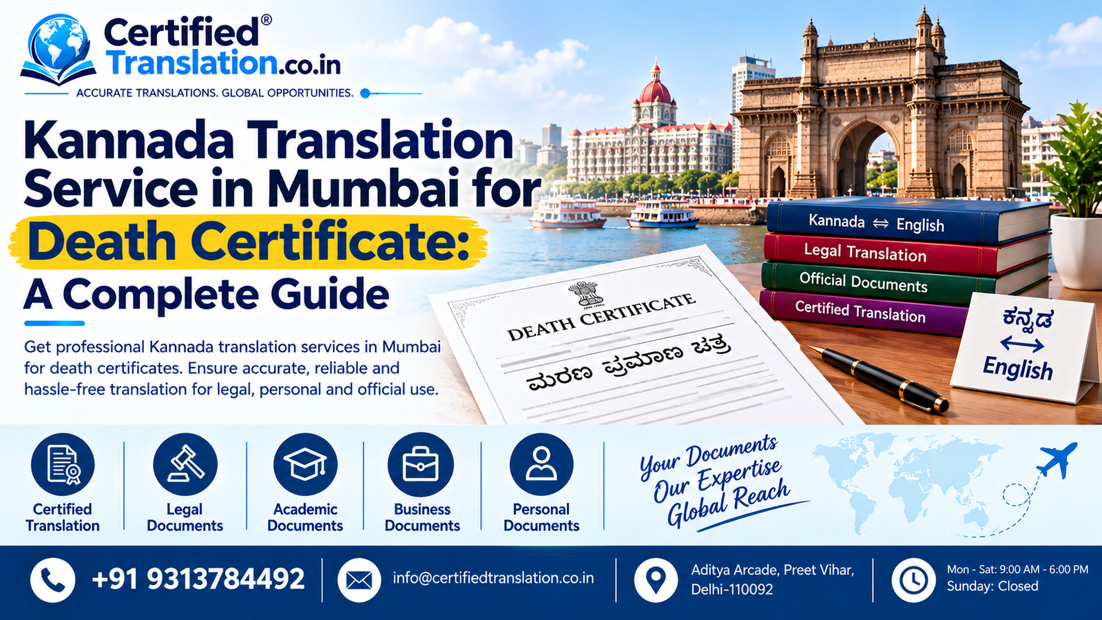 Kannada Translation Service in Mumbai for Death Certificate: A Complete Guide